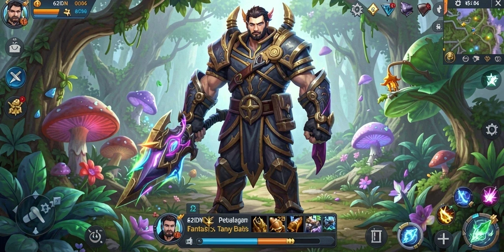 Tampilan menarik dari gameplay 62IDN dalam dunia MMORPG.