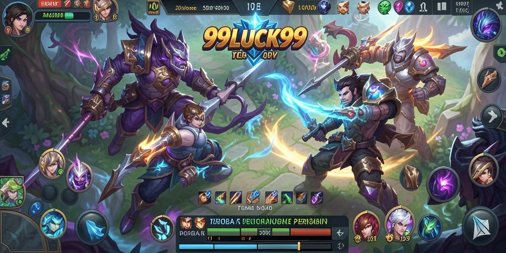 Tampilan gameplay seru dari 99LUCK99 dengan karakter yang dinamis.