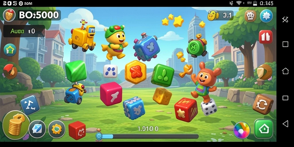 Tampilan gameplay BOS5000 yang menarik dan penuh warna.