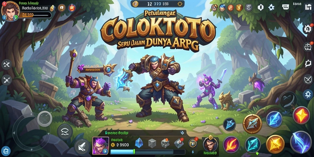 Tangkapan layar COLOKTOTO menampilkan aksi seru dalam pertarungan ARPG.