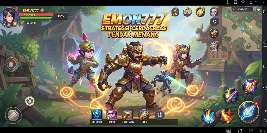 Tampilan gameplay menegangkan dari EMON777 dengan strategi cerdas.