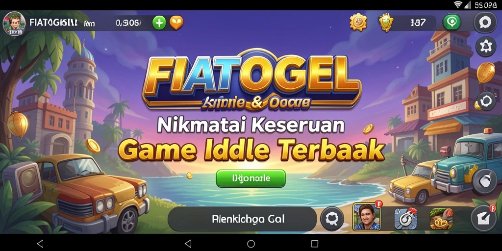 Screenshot menunjukkan gameplay santai dan seru di FIATOGEL.