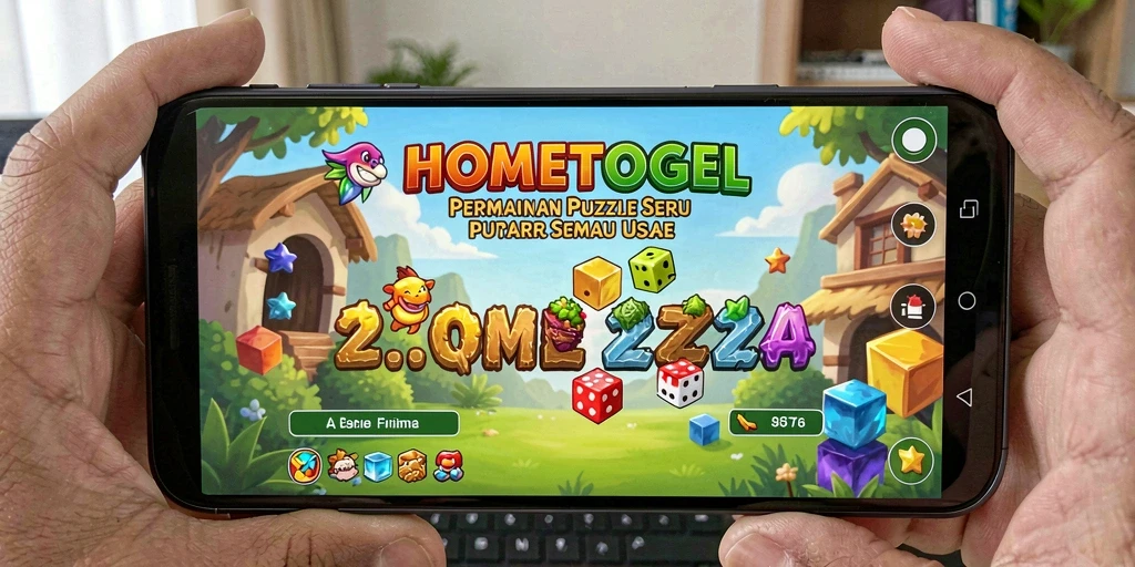 Tampilan gameplay menarik dari HOMETOGEL dengan tantangan Puzzle.