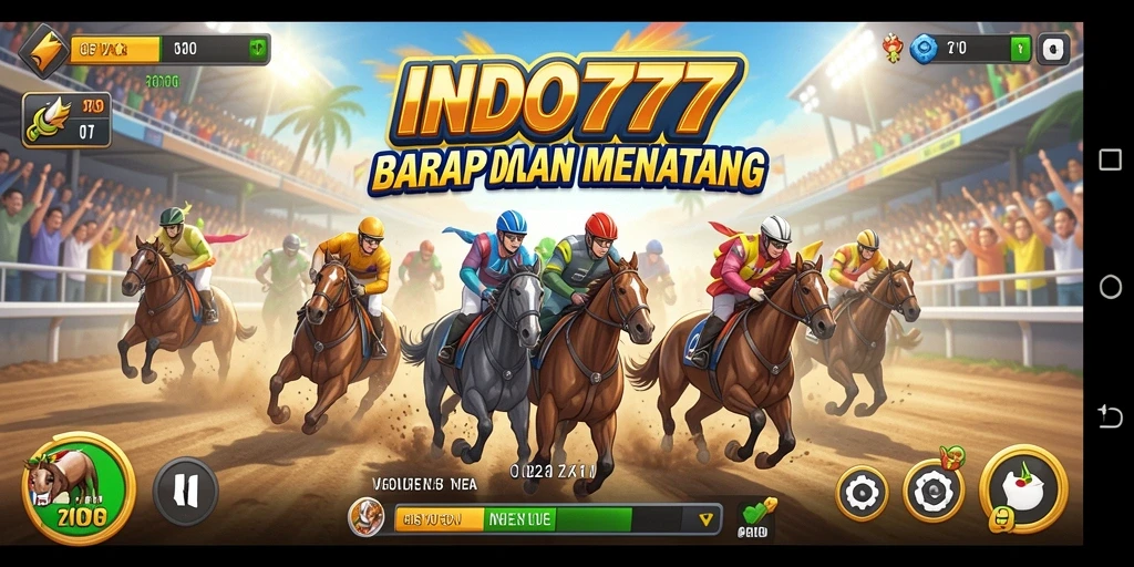 Tangkapan layar gameplay INDO777 yang menampilkan balapan seru dan mendebarkan.