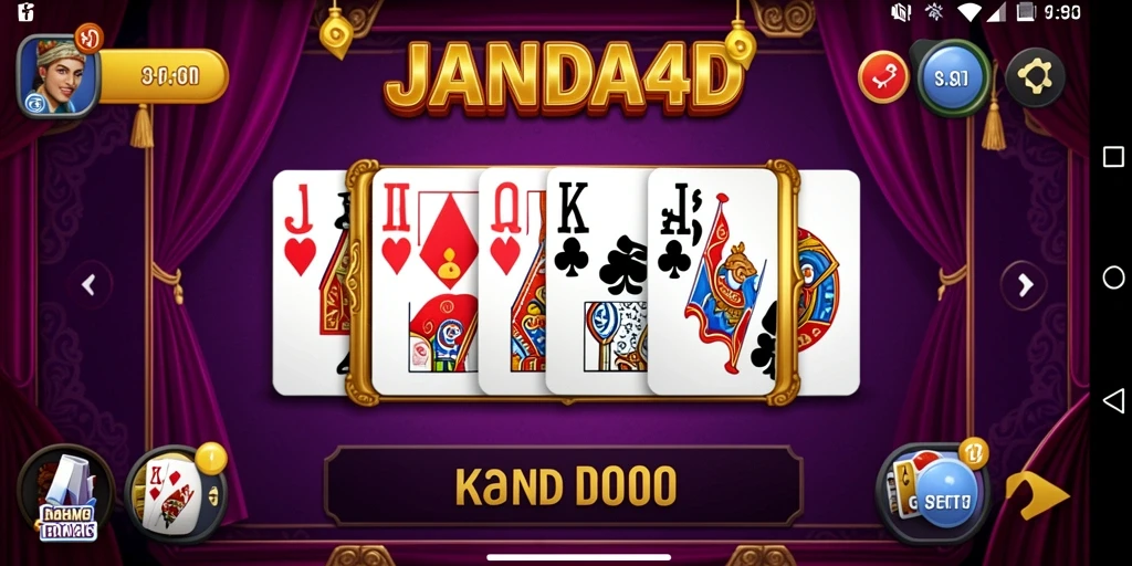 Tampilan gameplay JANDA4D dengan aksi seru permainan Domino.