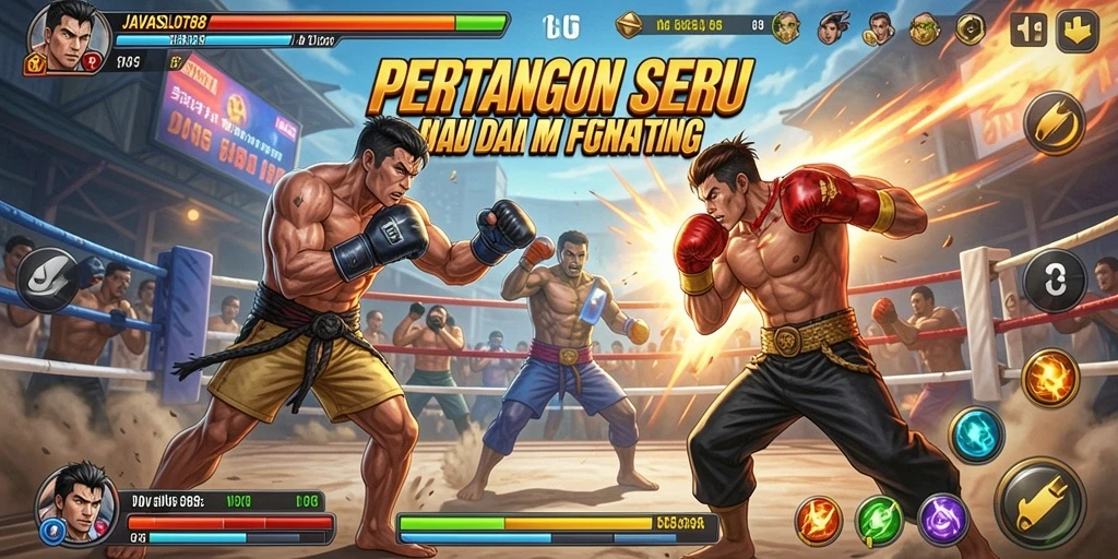 Gameplay seru dari JAVASLOT88 saat pertarungan berlangsung.