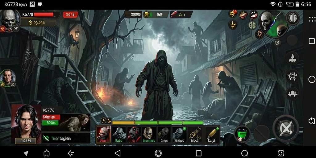 Screenshot utama KG778 menampilkan gameplay yang mendebarkan dan menyeramkan.