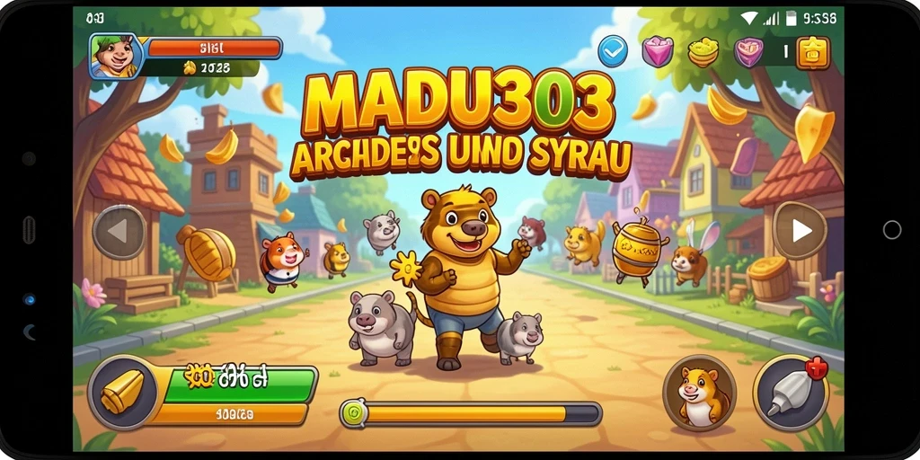 Tampilan gameplay seru MADU303 dengan tantangan mendebarkan.