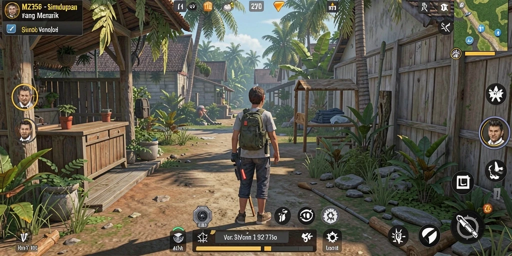 Tampilan gameplay MZ356 dengan karakter dan lingkungan yang imersif.