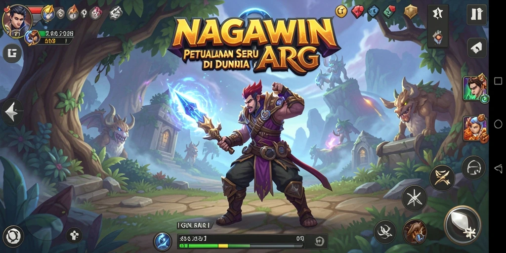 Screenshot gameplay NAGAWIN menampilkan aksi seru dan grafis menawan.