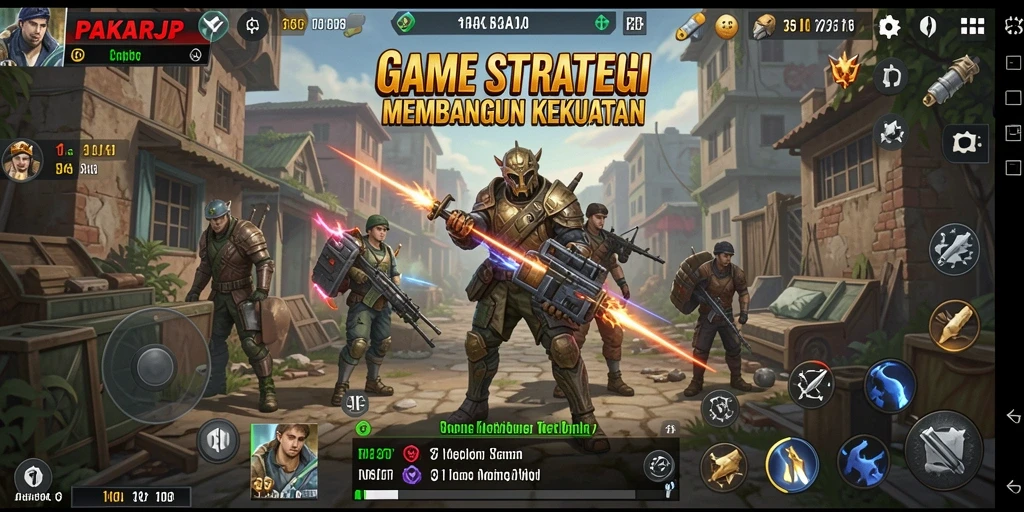 Tampilan gameplay seru dalam PAKARJP yang memacu strategi.