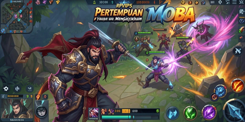 Tampilan seru pertempuran di RPVIP5 yang penuh aksi.