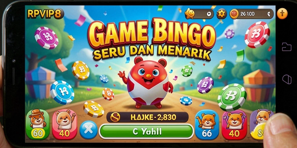 Gameplay menarik RPVIP8 yang menggambarkan keseruan bermain Bingo.