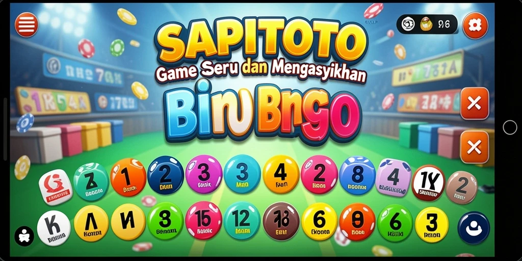 Tampilan gameplay Bingo yang seru di SAPITOTO.