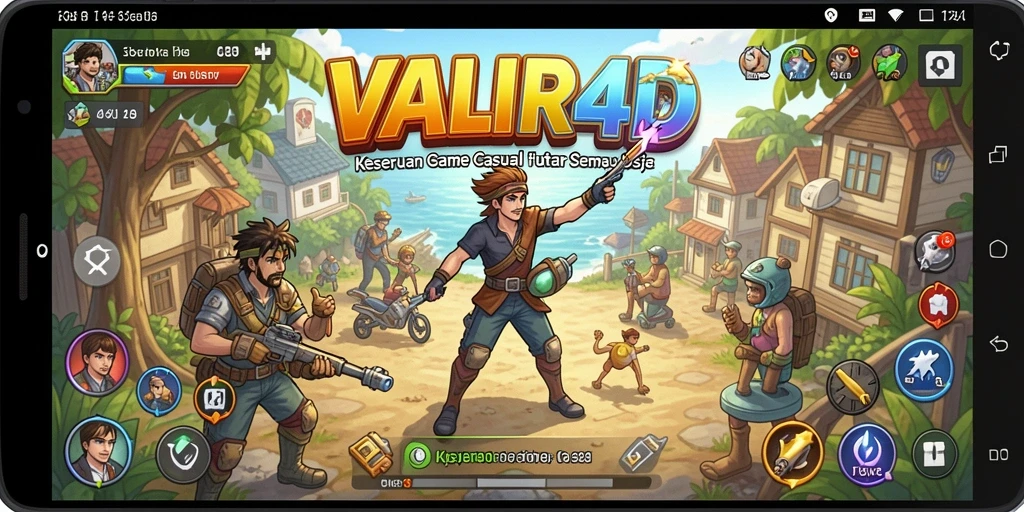Screenshot utama VALIR4D menampilkan aksi bermain yang seru dan grafis menawan.
