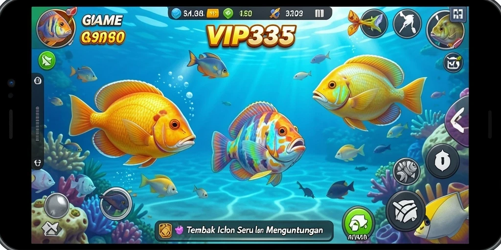 Gameplay seru dalam permainan Tembak Ikan VIP333.