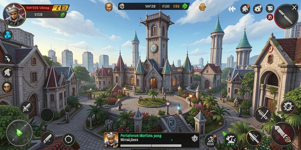 Gameplay intens dan menegangkan dalam VW108 Tower Defense.