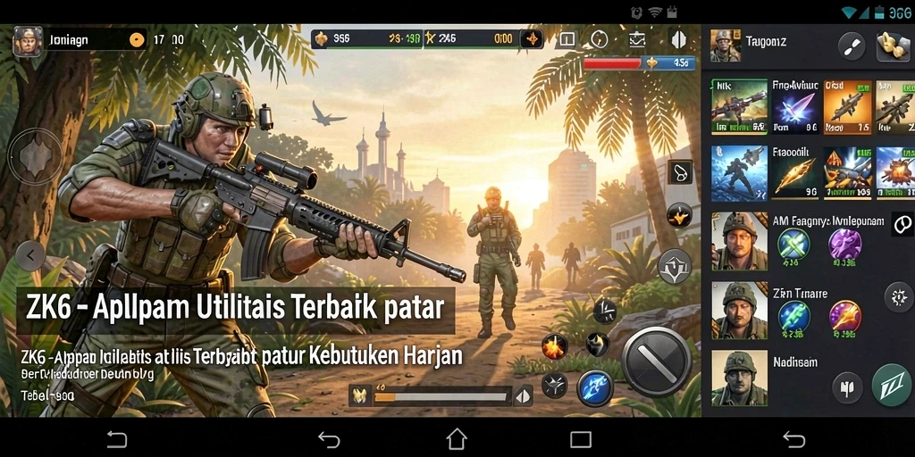 Tampilan antarmuka utama ZK6 yang user-friendly.